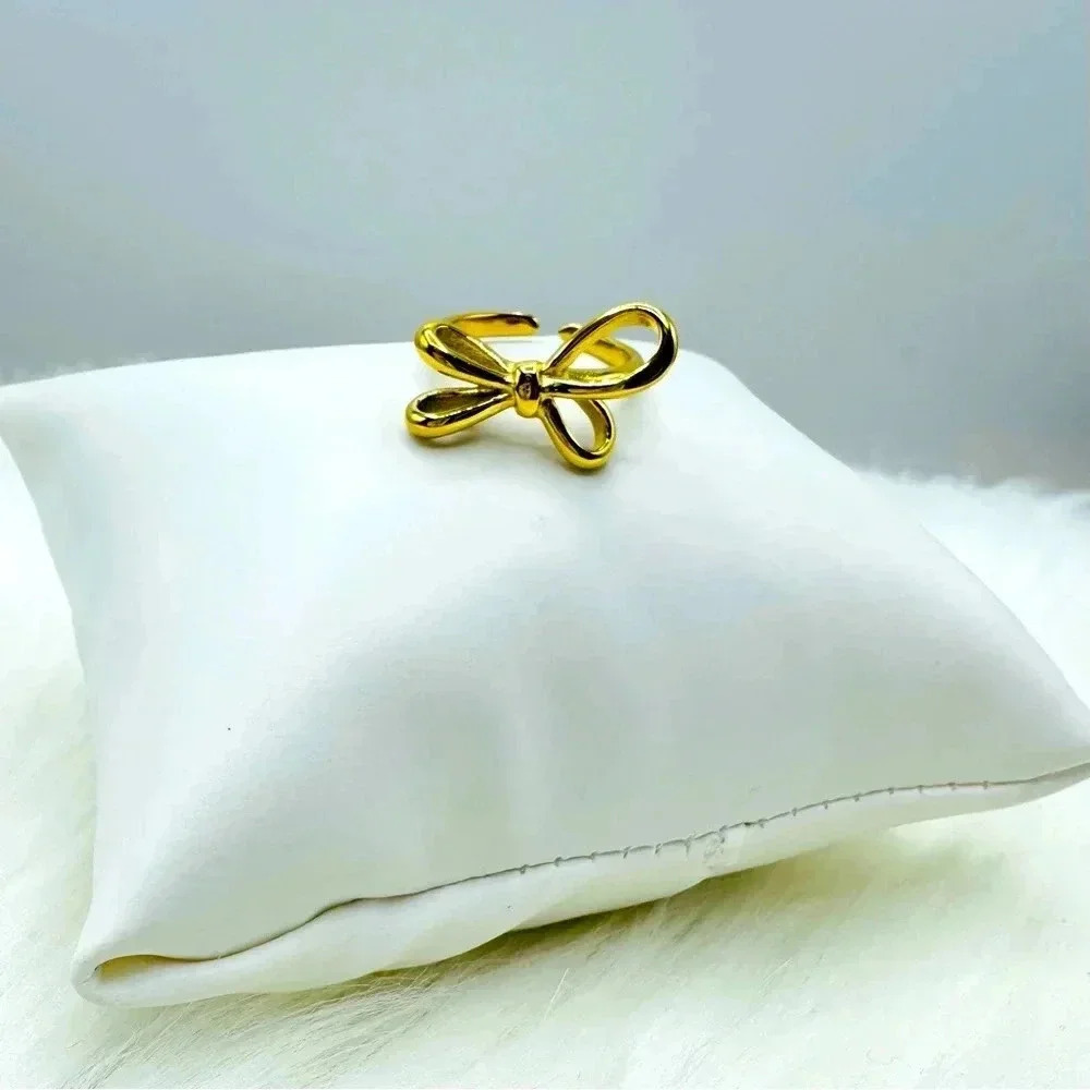 Women’s Stainless Steel Bowknot Open Ring